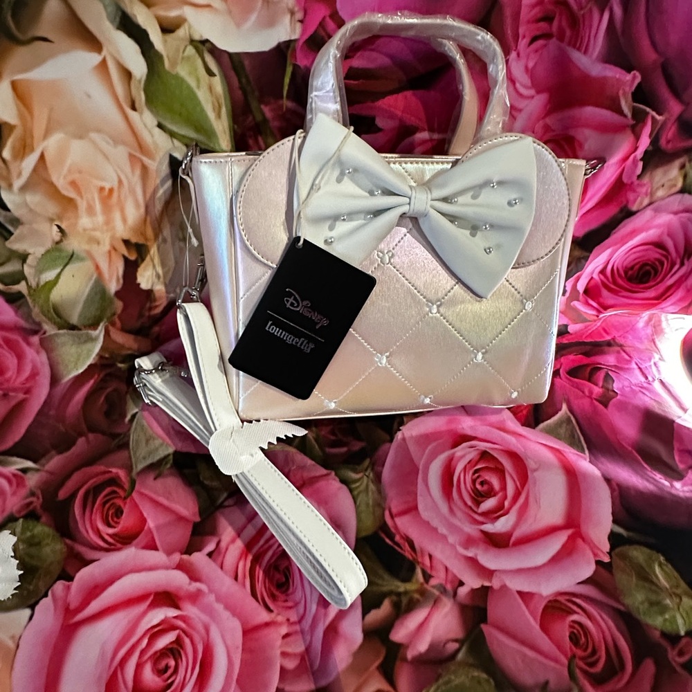 Loungefly Disney Iridescent Bow Handbag/ Crossbody - Picture 11 of 11